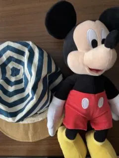 ミッキーマウスぬいぐるみ ディズニーシー限定帽子