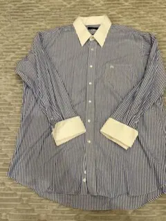 【特別価格】バーバリー　ロンドン　クレリックシャツ　ストライプ