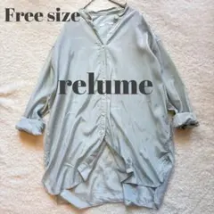 relume JOURNAL STANDARD 光沢　とろみロングシャツ