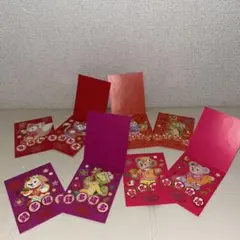 香港ディズニーダッフィアンドフレンズ紅包 セット