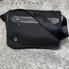 未使用級✨ハンティングワールド レザー　ショルダーバッグ　ブラック　メンズ 2025年最新】ハンティングワールド ショルダーバッグの人気アイテム