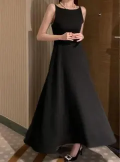 ブラックドレス　結婚式 二次会　前撮り　イベント　ワンピース　演奏会　撮影1