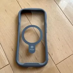 iFace グレー マグネット対応 iPhone14ケース　ヒビあり