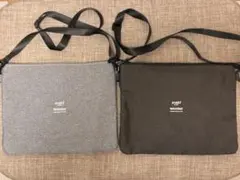 anello ショルダーバッグ A4サイズ対応 グレー・ブラック