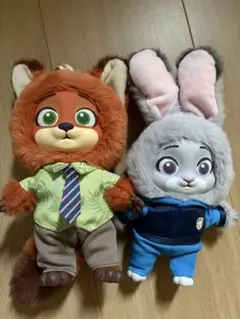 ディズニー【ニック＆ジュディ幼少期/ KIRAMEキーチェーン】ズートピア