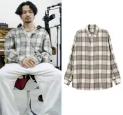 AURALEE SUPER LIGHT WOOL CHECK 4 常田大希着用のサムネイル