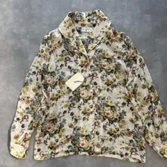 【未使用】マーガレットハウエル　花柄シャツ　旧タグ　アーカイブ　ヴィンテージのサムネイル