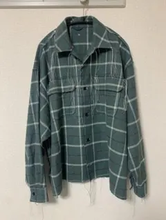 GREG LAUREN 50/50 Boxy Studio Shirt ネル - メルカリ