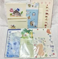 平成レトロ レターセット6種 ハムスター アニマル お花 まとめ売り
