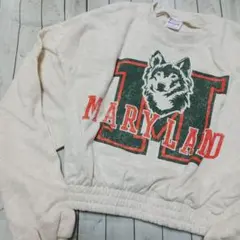 【新品未使用】Champion　オオカミ　クロップドトレーナー　160