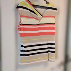Calvin Klein ストライプ ノースリーブ Tシャツ