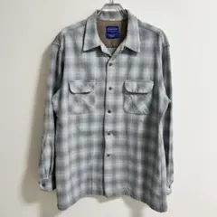 90's ペンドルトン　ウールシャツ ブルーシャドー　オンブレ