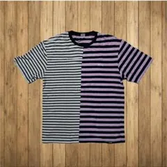 クレイジーパターン ボーダーTシャツ XL