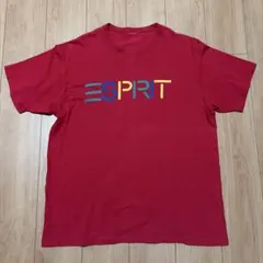 90sヴィンテージESPRIT ロゴプリントTシャツ レッド