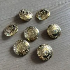 ゴールド装飾ボタン 7個セット
