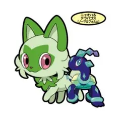 新品★ポケットモンスター【ニャオハ＆テラパゴス】ポケモンパン★デコキャラシール