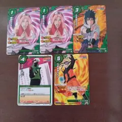希少プロモ ミラバト ミラクルバトルカードダス ナルト5枚セット