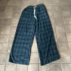 べ*い様 check pajama pants cityboy baggy 極太 - メルカリ