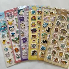 ポケモン　ぷっくりシール　6枚セット