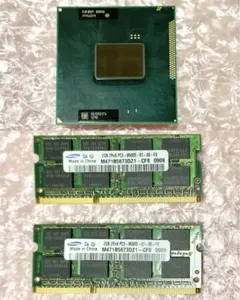 Intel Core i5 2430M PC3 2GB RAM2枚セット