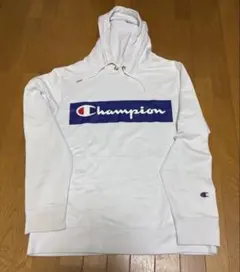 【Lサイズ】Champion プルオーバーパーカー 白