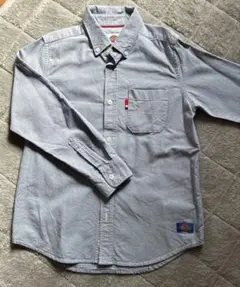 ディッキーズ　ブルー　長袖シャツ　140