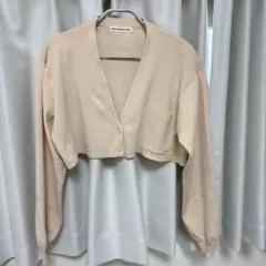 SEA ROOM LYNN ショート丈 カーディガン ベージュ
