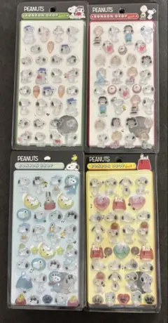 4枚セット　スヌーピーボンボンドロップシール　ボンボンドロップシール