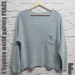 E hyphen world gallery PEACE　トップス　サイズF