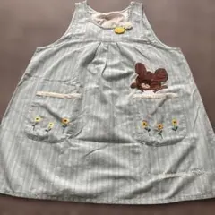 the bear's school ストライプエプロン