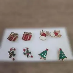 クリスマスモチーフ ピアスセット