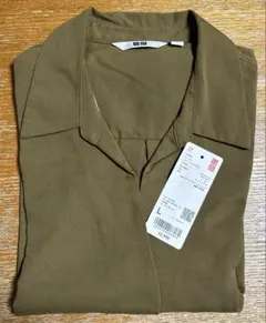 ユニクロ レーヨンスキッパーブラウス 七分袖