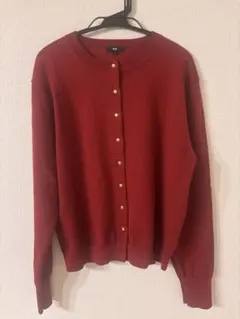 【2回着用】PLST カーディガン 赤
