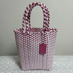 BEAUTY&YOUTH かごバッグ ホワイト/ピンク