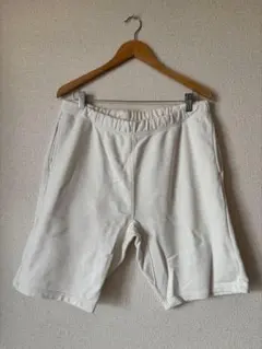 【美品】H&M ショートパンツ L ホワイト 白 スウェット ハーフパンツ