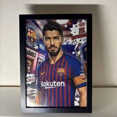 FCバルセロナ MSN メッシ スアレス ネイマール サイン入りポスター A4