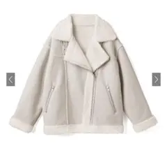 GRL エコムートンライダースジャケット[k9037x] アイボリー