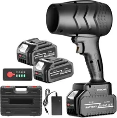 45ブロワー 洗車 充電式 残量表示 3000mAh大容量バッテリー2個 PSE