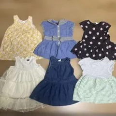 ベビーワンピース 6点セット H&M GAP 他　サイズ80 まとめ売り
