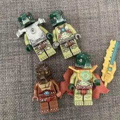 2点目から200円引きになります　ミニフィギュア4体セット 武器付き