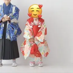 七五三 着物セット 赤　3歳　被布