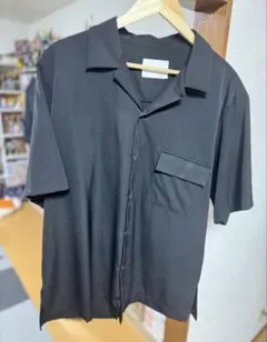 steinWOOL GABARDINE SS SHIRT BLACKのサムネイル