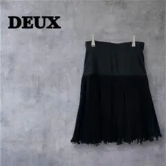 【美品】klimt deux シフォンプリーツスカート(M)/切り替え ミニ丈