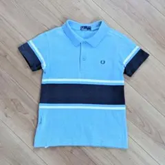 FRED PERRY ポロシャツ 6-7y 122cm 水色 紺色
