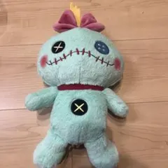 ミントグリーンのキャラクターぬいぐるみ