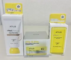 アヌア　クレンジングバーム・日焼け止め3点セット