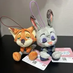 むにゃすやマスコット ズートピア ニック ジュディ