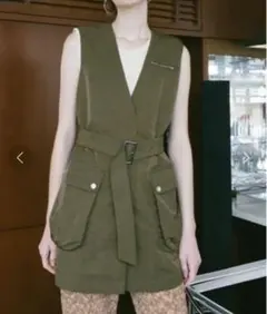 【最終】Sahara Nylon Out Pocket Vest カーキ