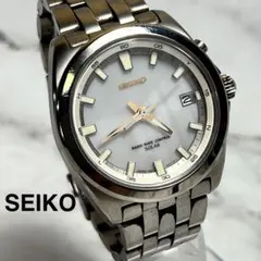 セイコー 5B21-0AB0 腕時計 ウォッチ 電波ソーラー 白文字盤 チタン SEIKO - セイコー 5B21-0AB0 腕時計 ウォッチ チタン 電波 ソーラー 白