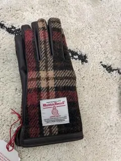 ハリスツイード チェック柄手袋